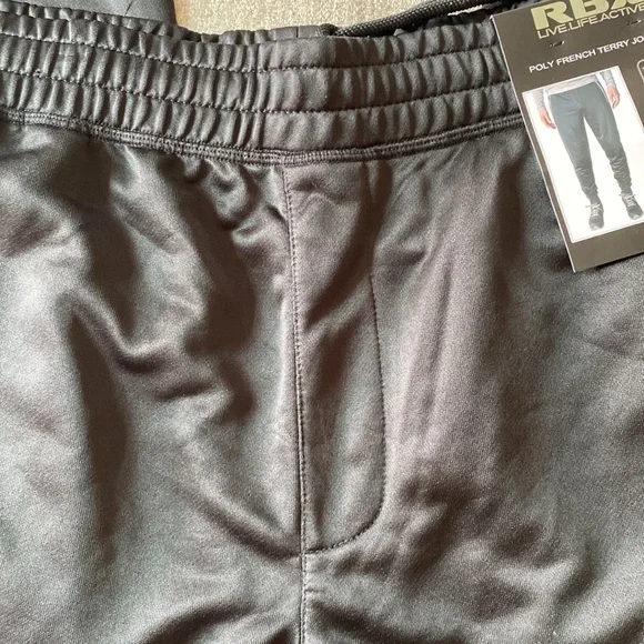 RBX Poly French Terry Black Jogger Size XXL. NWT. - Picture 8 of 11